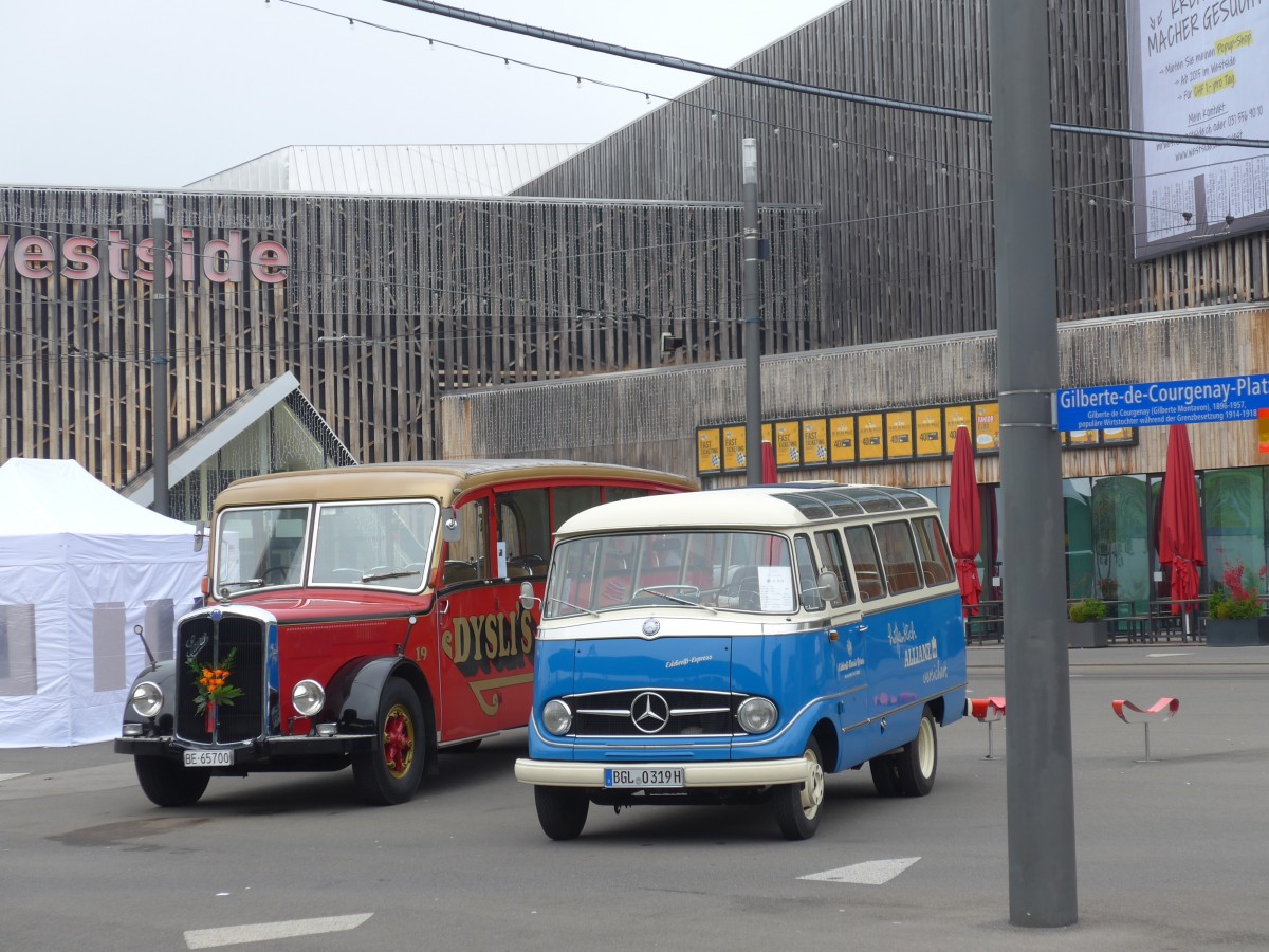 (156'105) - Aus Deutschland: Edelweiss, Ainring - BGL-O 319H - Mercedes am 26. Oktober 2014 in Bern, Gilberte-de-Courgenay-Platz