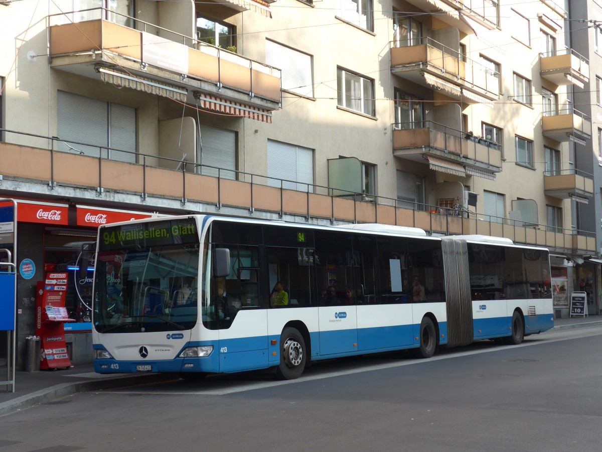 (156'290) - VBZ Zrich - Nr. 409/ZH 745'409 - Mercedes am 28. Oktober 2014 beim Bahnhof Zrich-Oerlikon