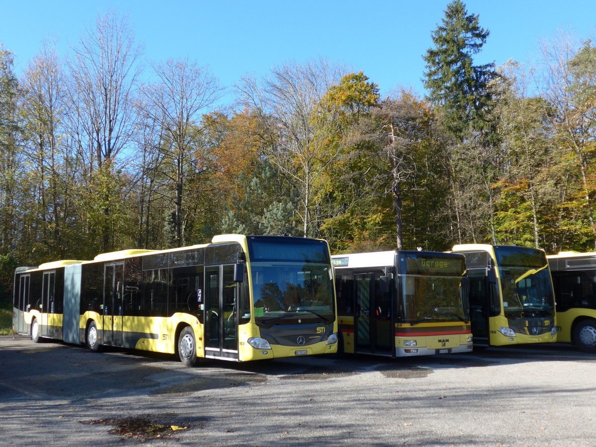 (156'395) - STI Thun - Nr. 161/BE 752'161 - Mercedes am 1. November 2014 in Thun, Waffenplatz