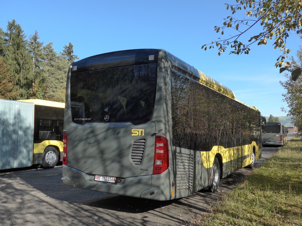 (156'396) - STI Thun - Nr. 156/BE 752'156 - Mercedes am 1. November 2014 in Thun, Waffenplatz