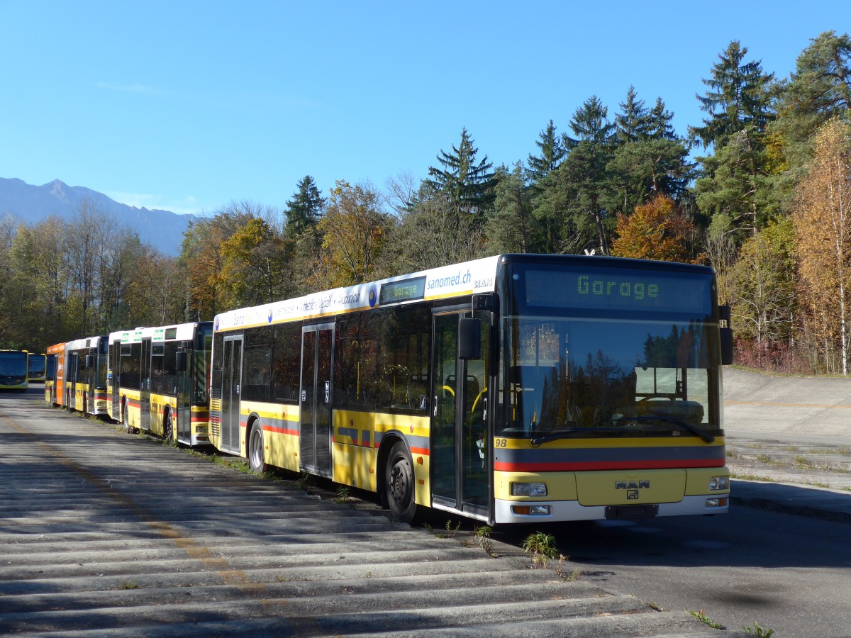 (156'404) - STI Thun - Nr. 98 - MAN am 1. November 2014 in Thun, Waffenplatz