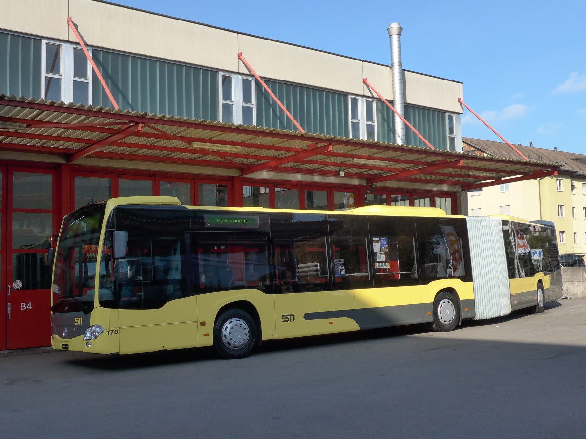 (156'431) - STI Thun - Nr. 170 - Mercedes am 7. November 2014 in Kloten, EvoBus