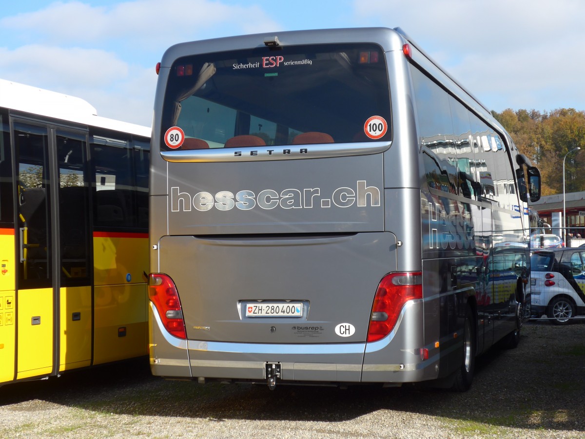 (156'450) - Hesscar, Embrach - ZH 280'400 - Setra am 7. November 2014 in Kloten, EvoBus