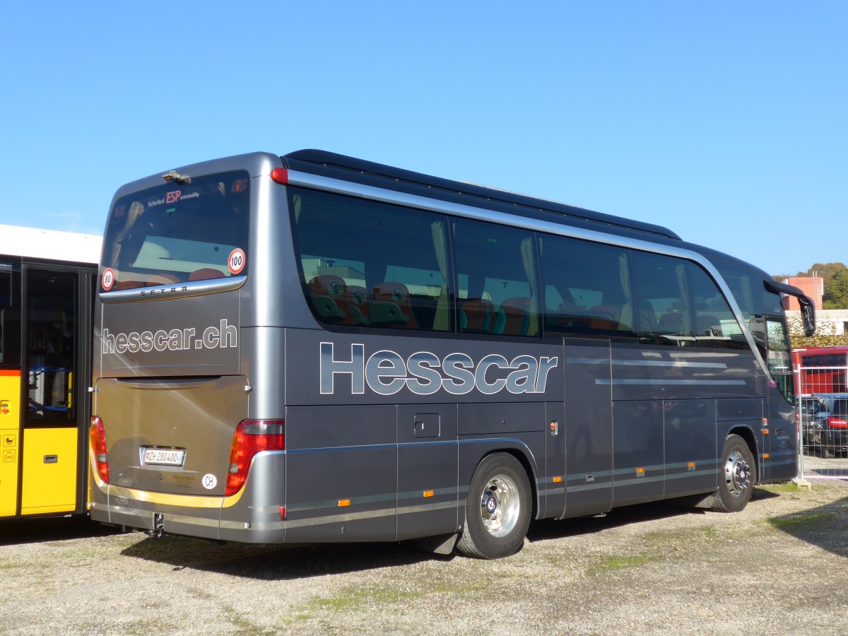 (156'466) - Hesscar, Embrach - ZH 280'400 - Setra am 7. November 2014 in Kloten, EvoBus