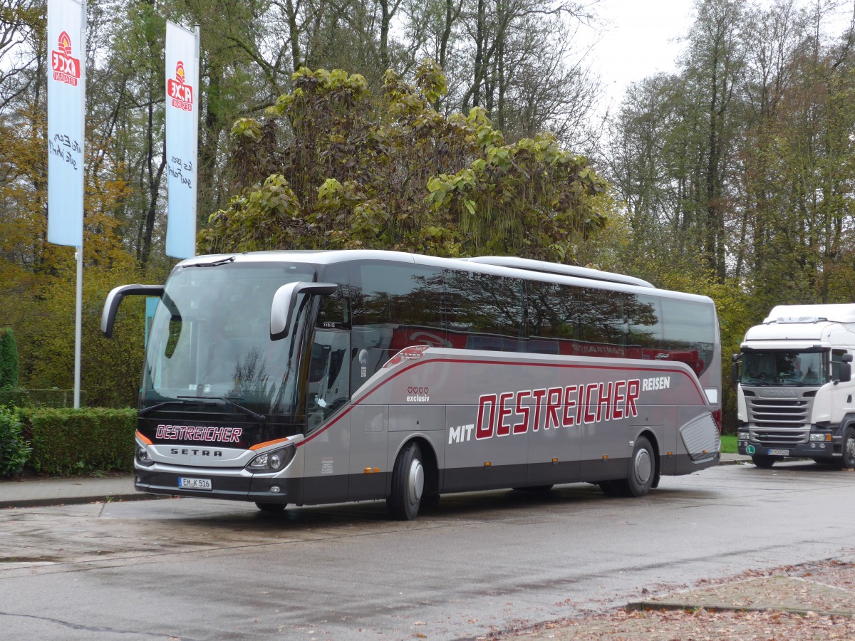 (156'526) - Oestreicher, Freiamt - EM-K 516 - Setra am 16. November 2014 in Bhl, Rasthof