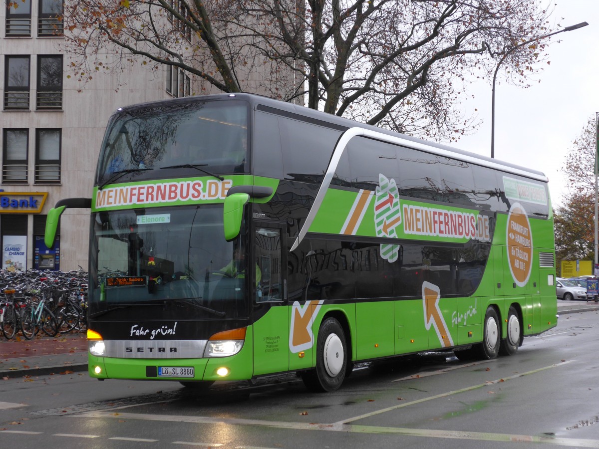 (156'538) - Stiefvater, Binzen - L-SL 8880 - Setra am 16. November 2014 beim Hauptbahnhof Heidelberg