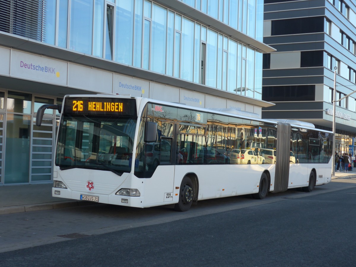 (156'570) - WVG Wolfsburg - Nr. 231/WOB-VG 31 - Mercedes am 17. November 2014 beim Hauptbahnhof Wolfsburg