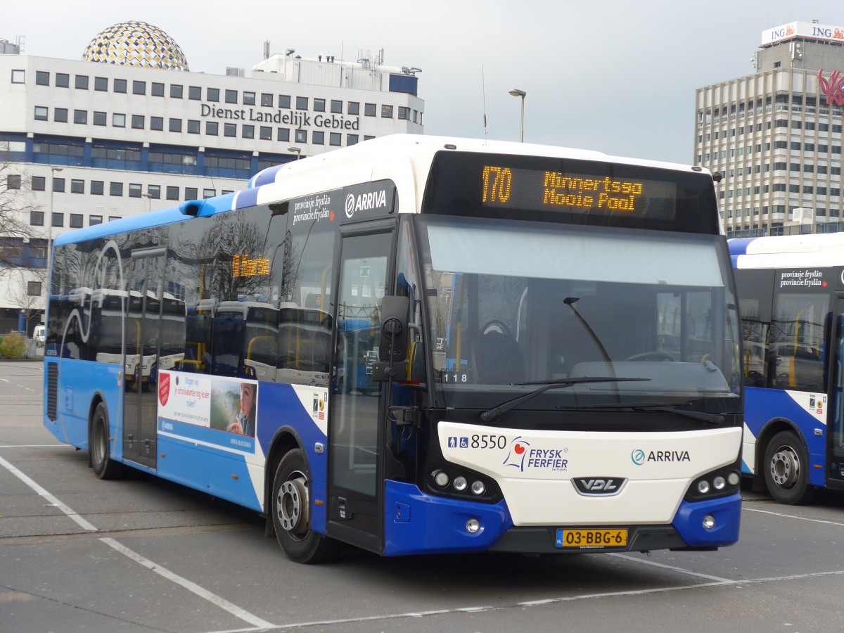 (156'762) - ARRIVA - Nr. 8550/03-BBG-6 - VDL am 19. November 2014 beim Bahnhof Leeuwarden