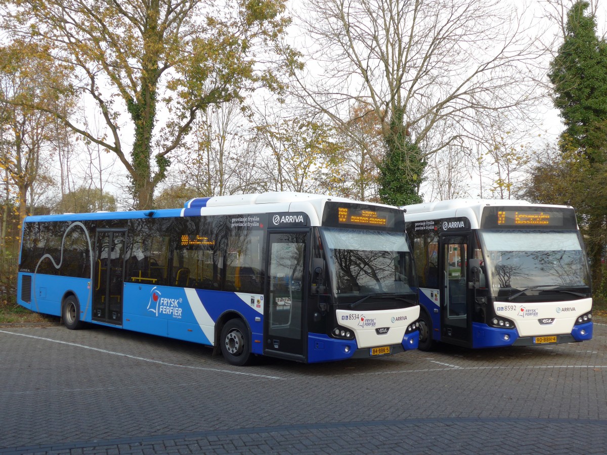 (156'816) - ARRIVA - Nr. 8534/84-BBK-5 - VDL am 19. November 2014 in Dokkum, Busstation