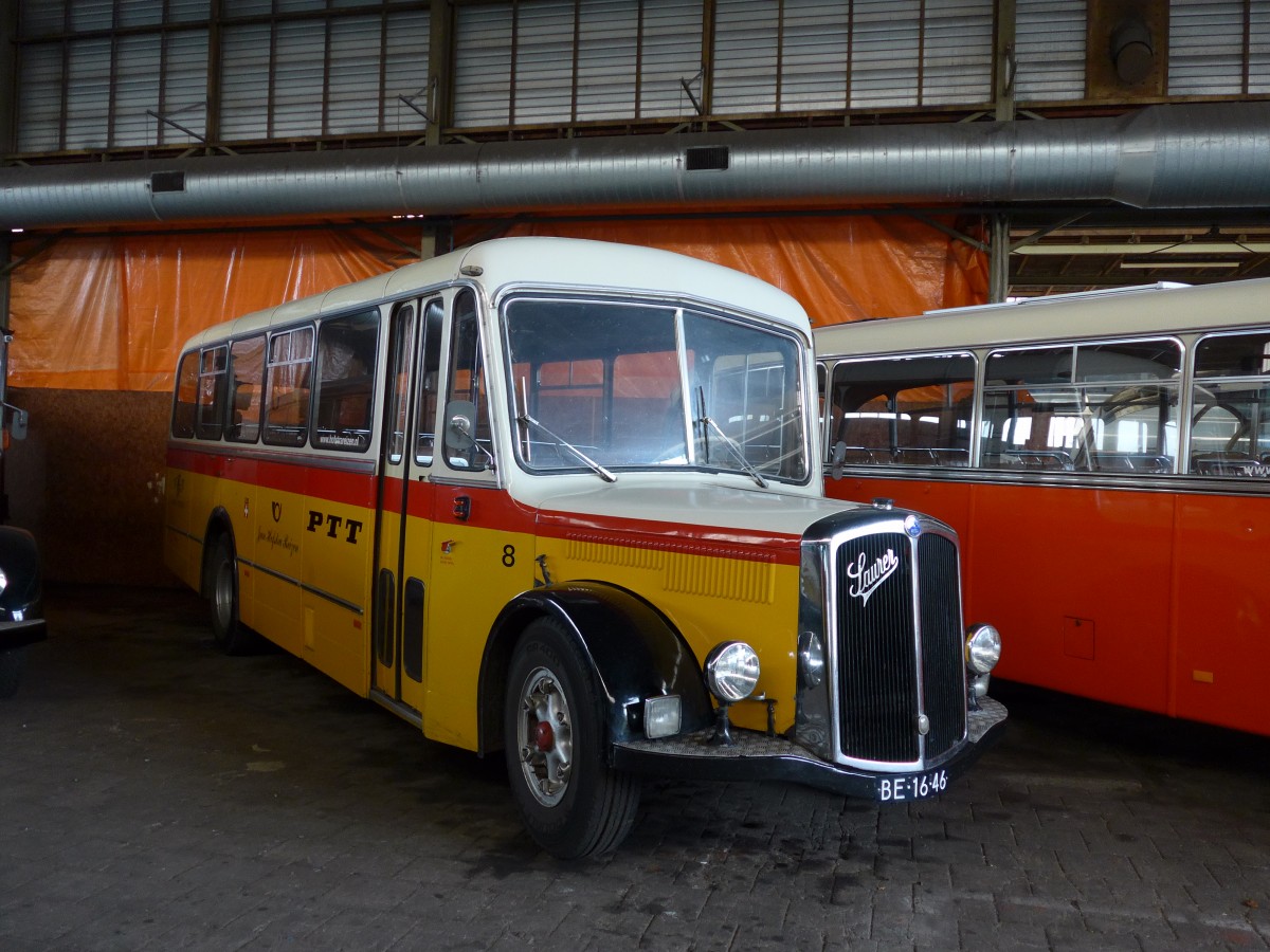 (156'904) - FRAM Drachten - Nr. 8/BE-16-46 - Saurer/Mowag (ex Halter, Wil Nr. 23) am 20. November 2014 in Drachten, Autobusmuseum