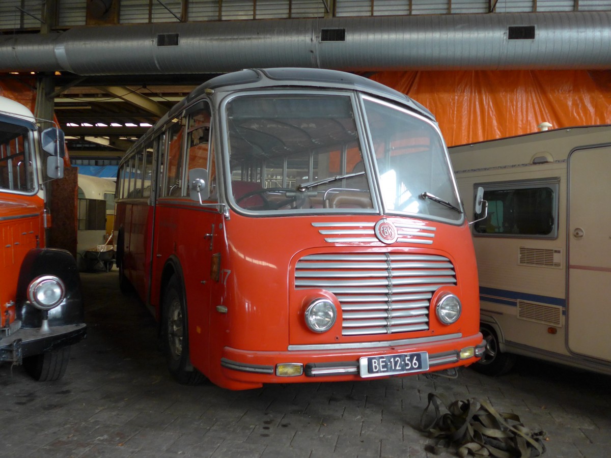 (156'906) - FRAM Drachten - Nr. 17/BE-12-56 - FBW/Gangloff (ex AFA Adelboden Nr. 3) am 20. November 2014 in Drachten, Autobusmuseum