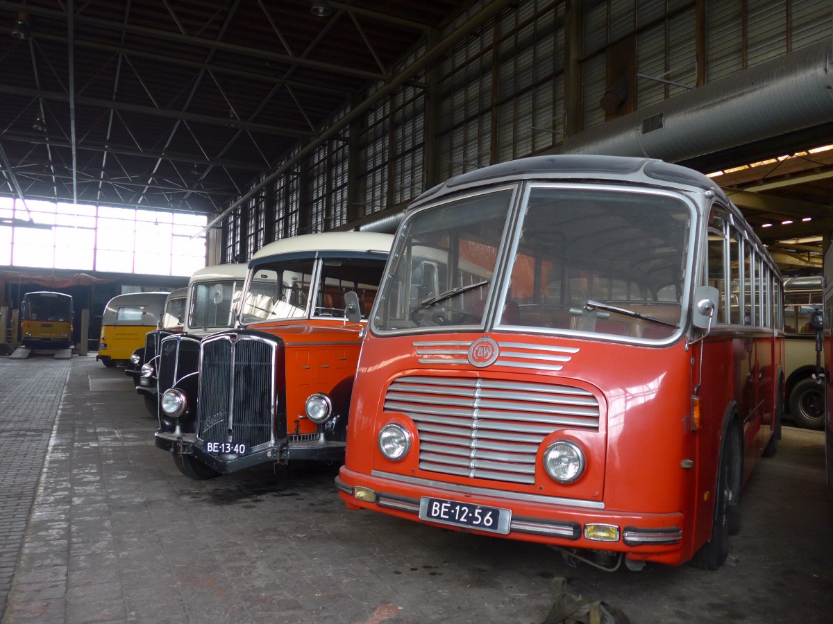 (156'907) - FRAM Drachten - Nr. 17/BE-12-56 - FBW/Gangloff (ex AFA Adelboden Nr. 3) am 20. November 2014 in Drachten, Autobusmuseum