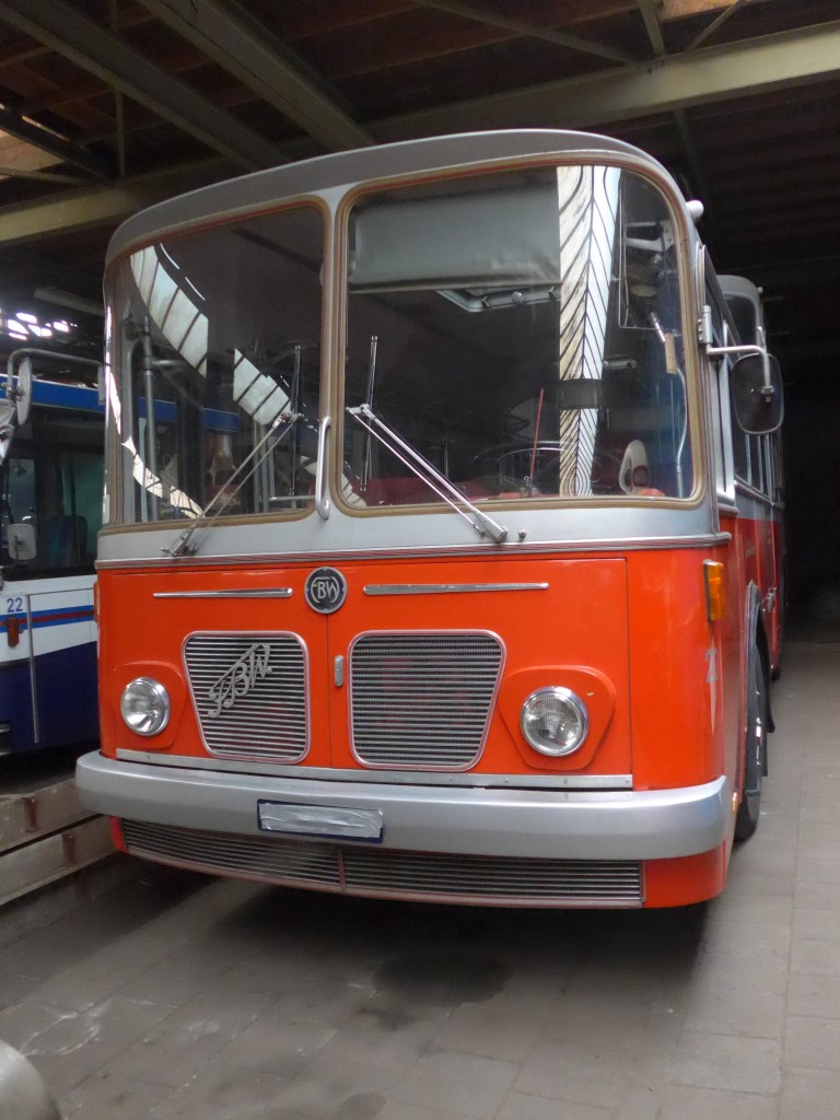 (156'934) - FRAM Drachten - Nr. 20 - FBW/Vetter-R&J Anderthalbdecker (ex Wespe, Altsttten; ex AFA Adelboden Nr. 4) am 20. November 2014 in Drachten, Autobusmuseum