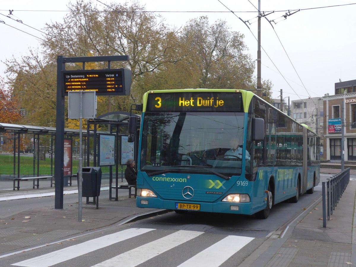 (156'994) - Connexxion - Nr. 9169/BP-TX-99 - Mercedes am 20. November 2014 in Arnhem, Willemsplein