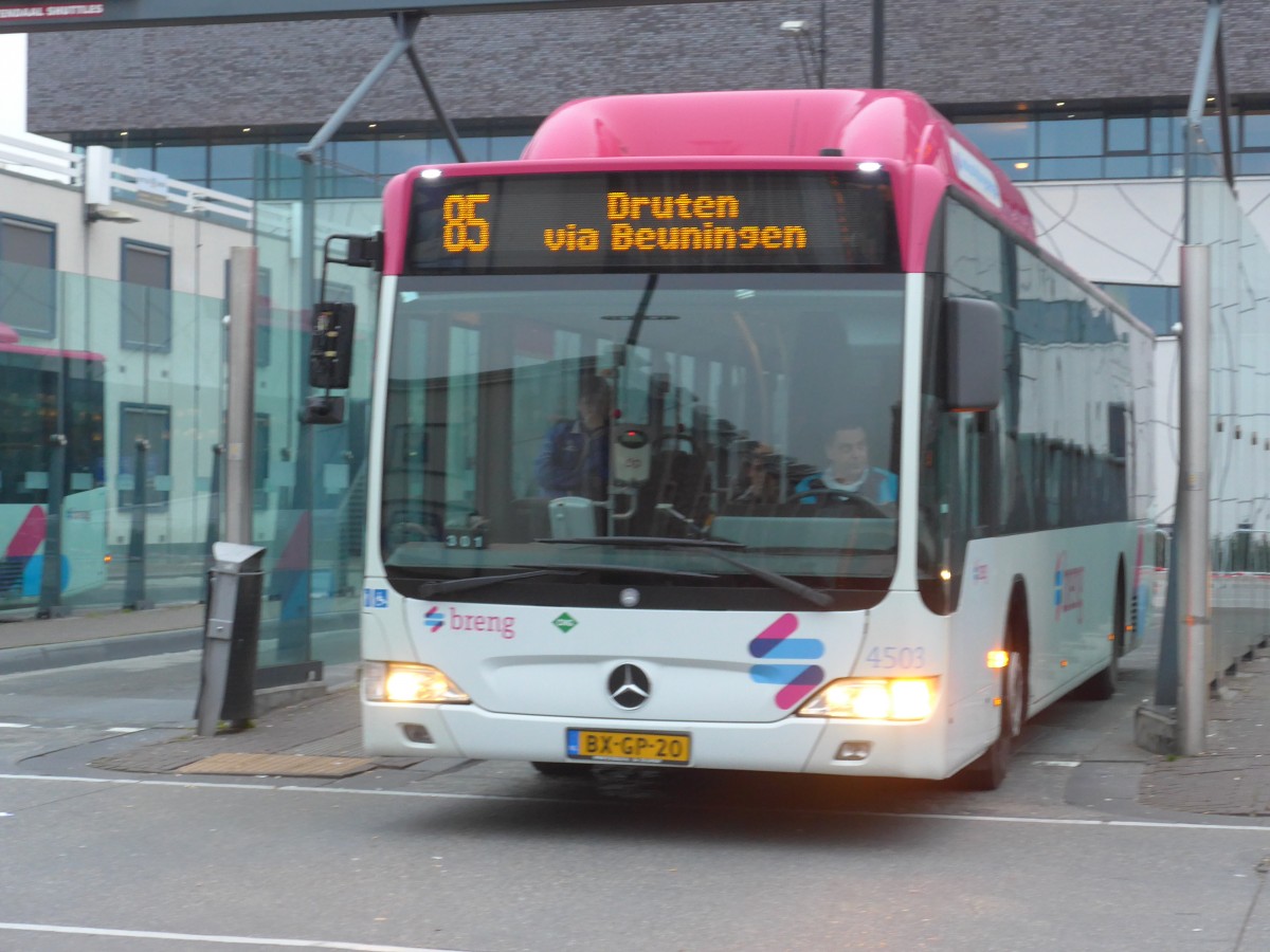 (157'077) - Breng, Ijsselmuiden - Nr. 4503/BX-GP-20 - Mercedes am 20. November 2014 beim Bahnhof Nijmegen