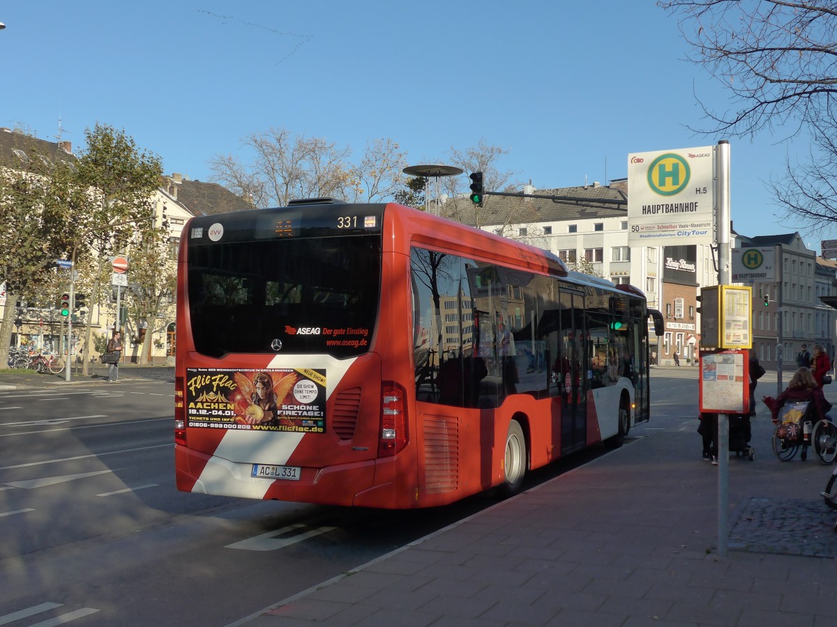 (157'208) - ASEAG Aachen - Nr. 331/AC-L 331 - Mercedes am 21. November 2014 beim Hauptbahnhof Aachen