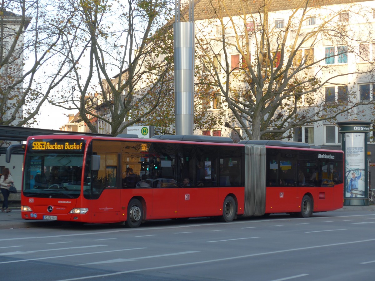 (157'274) - RVE Aachen - AC-RV 9105 - Mercedes am 21. November 2014 beim Hauptbahnhof Aachen