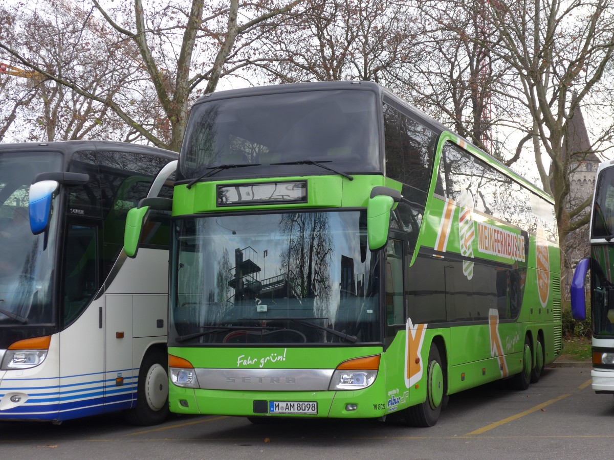 (157'749) - Aus Deutschland: Albus, Mnchen - Nr. M8022/M-AM 8098 - Setra am 14. Dezember 2014 in Zrich, Sihlquai