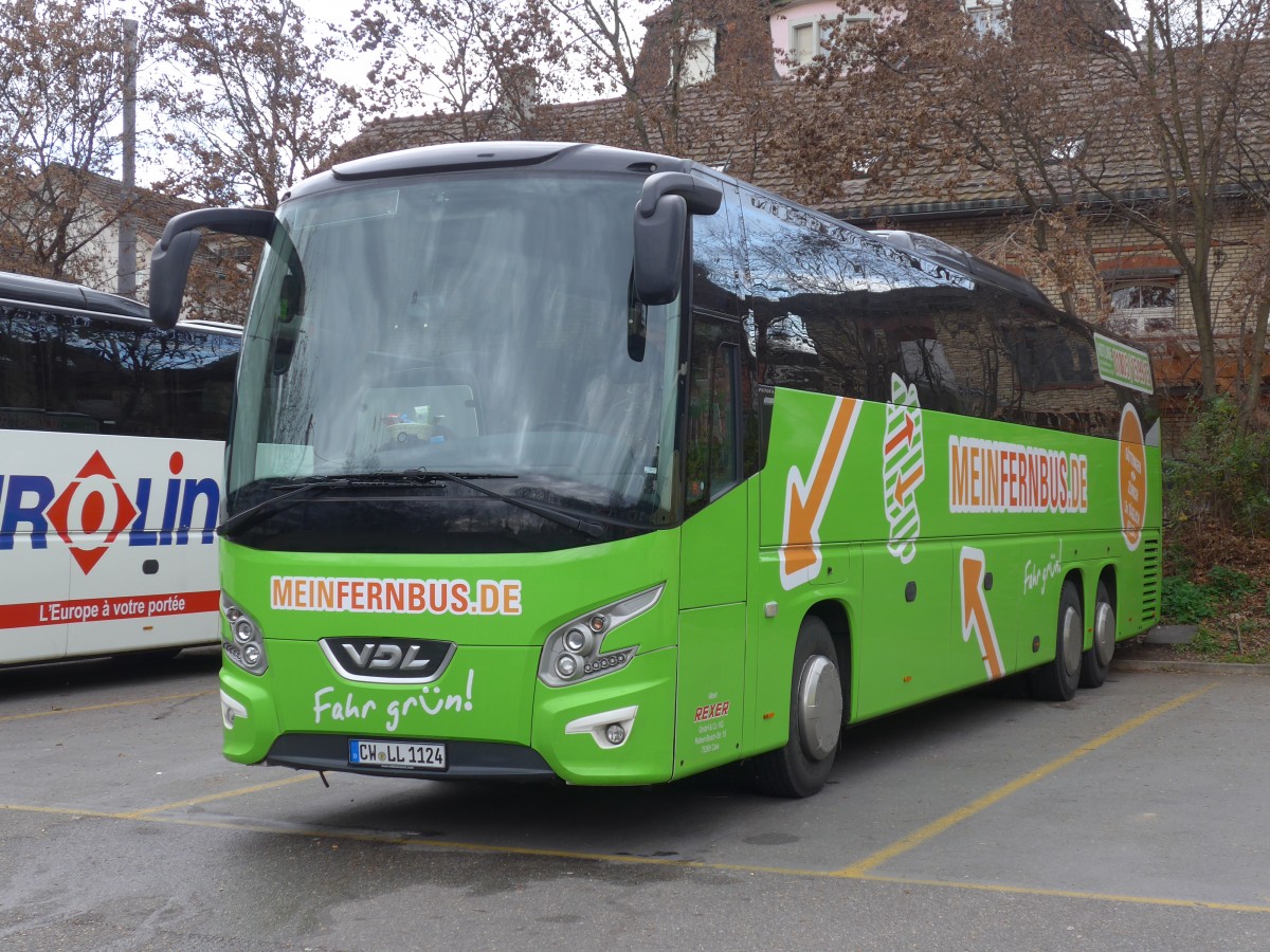 (157'755) - Aus Deutschland: Rexer, Calw - CW-LL 1124 - VDL am 14. Dezember 2014 in Zrich, Sihlquai