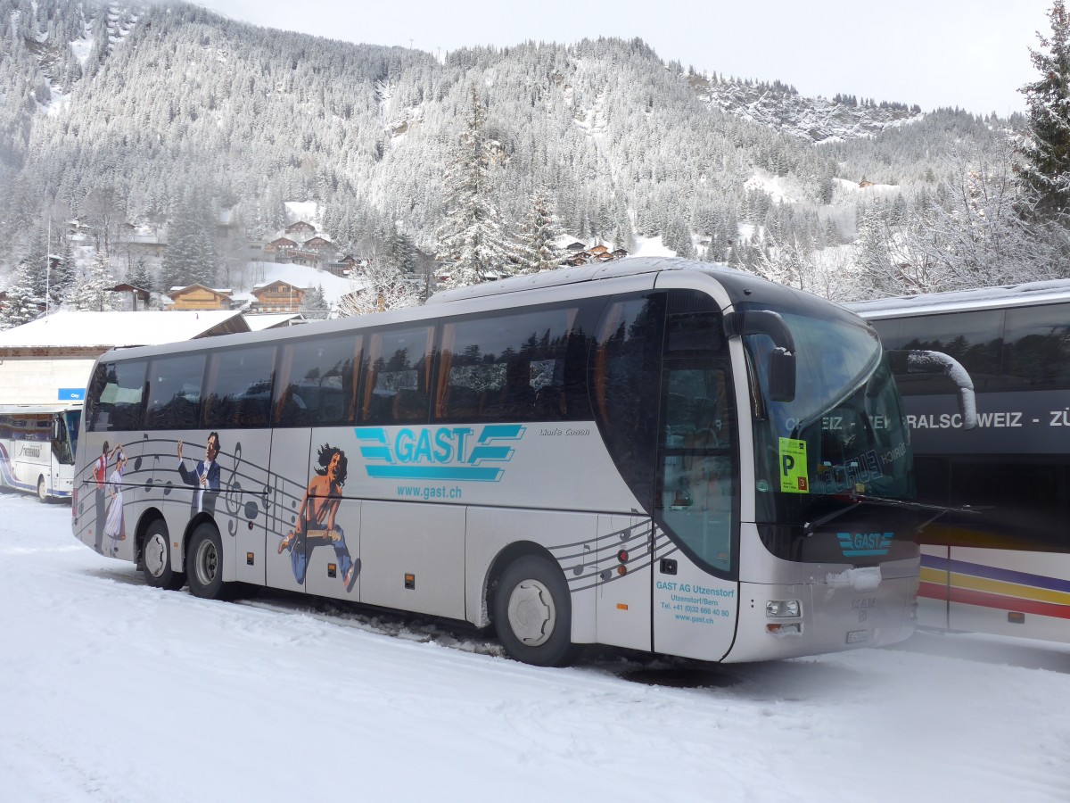 (158'289) - Gast, Utzenstorf - BE 470'046 - MAN am 11. Januar 2015 in Adelboden, ASB