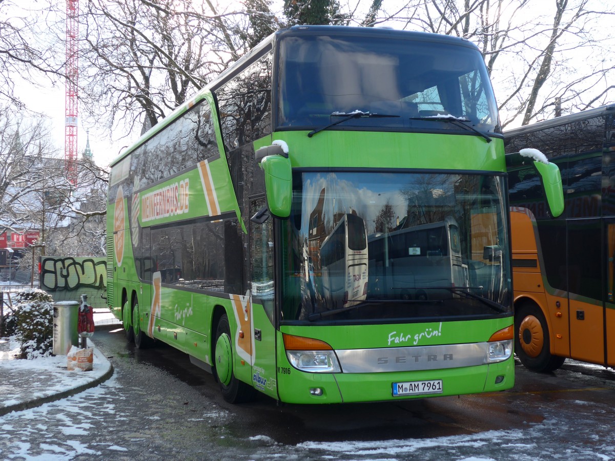 (158'525) - Aus Deutschland: Albus, Mnchen - Nr. M7916/M-AM 7961 - Setra am 1. Februar 2015 in Zrich, Sihlquai