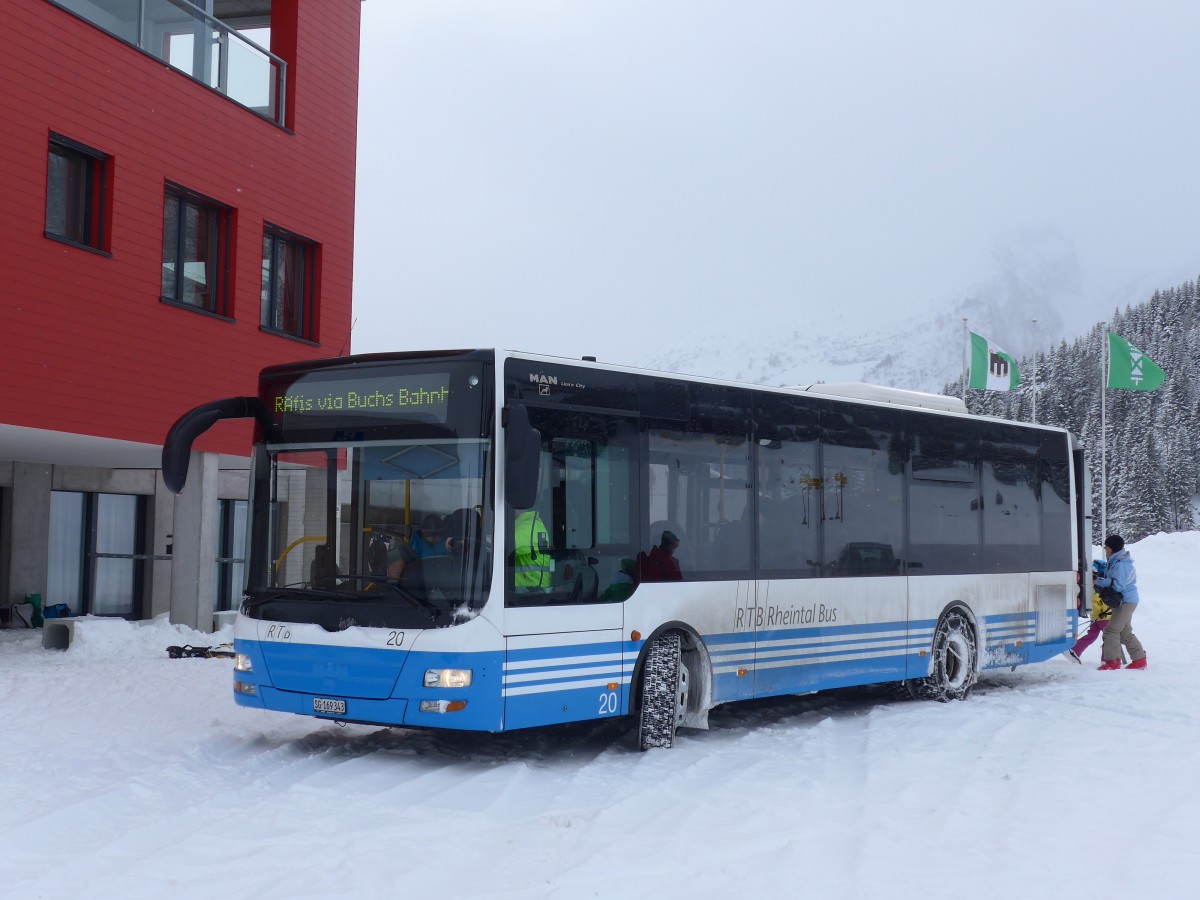 (158'548) - RTB Altsttten - Nr. 20/SG 169'343 - MAN/Gppel am 1. Februar 2015 in Buchserberg, Berghaus