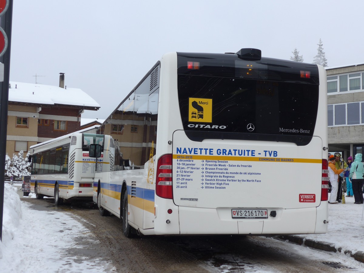 (158'812) - TMR Martigny - Nr. 109/VS 216'170 - Mercedes am 22. Februar 2015 in Verbier, Mdran