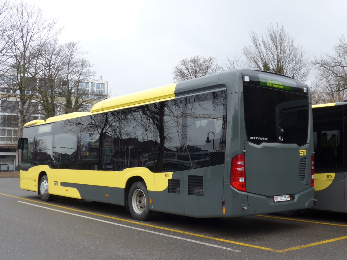 (158'891) - STI Thun - Nr. 156/BE 752'156 - Mercedes am 28. Februar 2015 bei der Schifflndte Thun