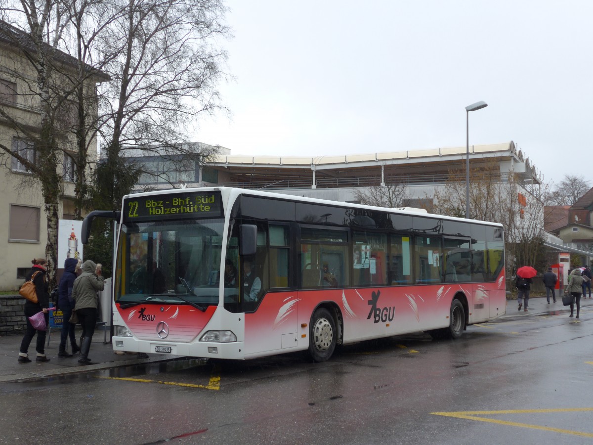 (158'988) - BGU Grenchen - Nr. 17/SO 29'435 - Mercedes am 2. Mrz 2015 beim Bahnhof Grenchen Sd