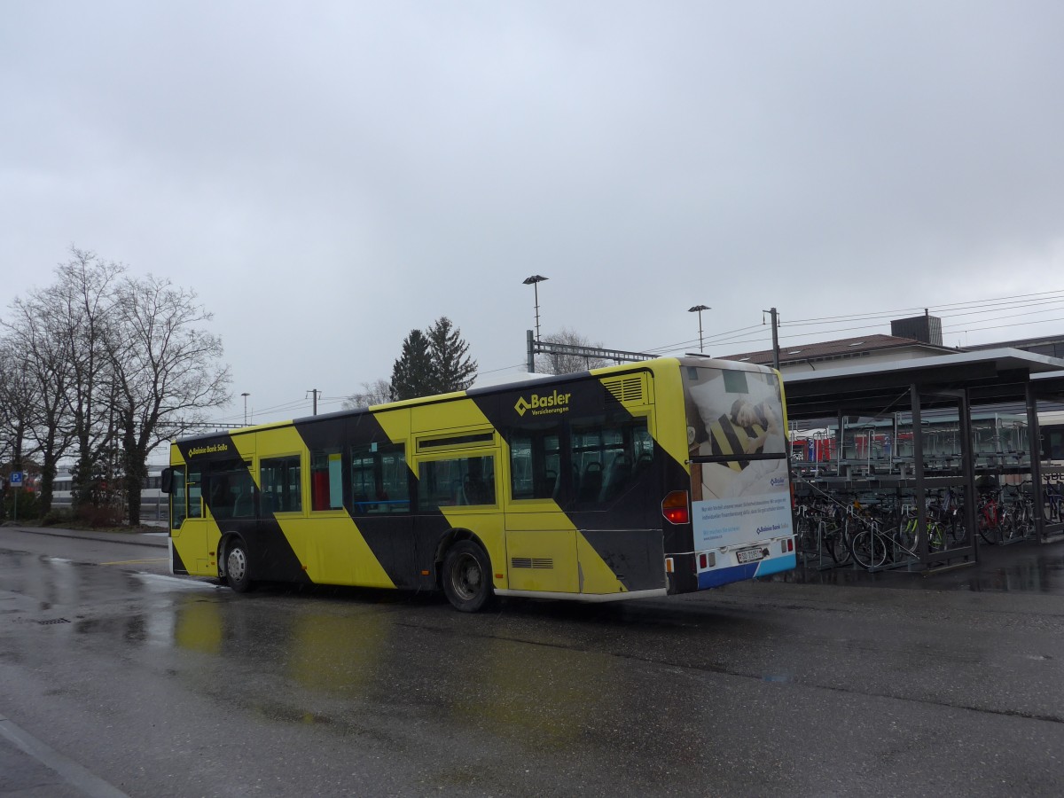 (158'989) - BGU Grenchen - Nr. 11/SO 21'951 - Mercedes am 2. Mrz 2015 beim Bahnhof Grenchen Sd