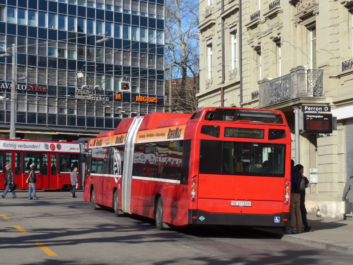 (159'042) - Bernmobil, Bern - Nr. 808/BE 612'808 - Volvo am 9. Mrz 2015 in Bern, Hirschengraben