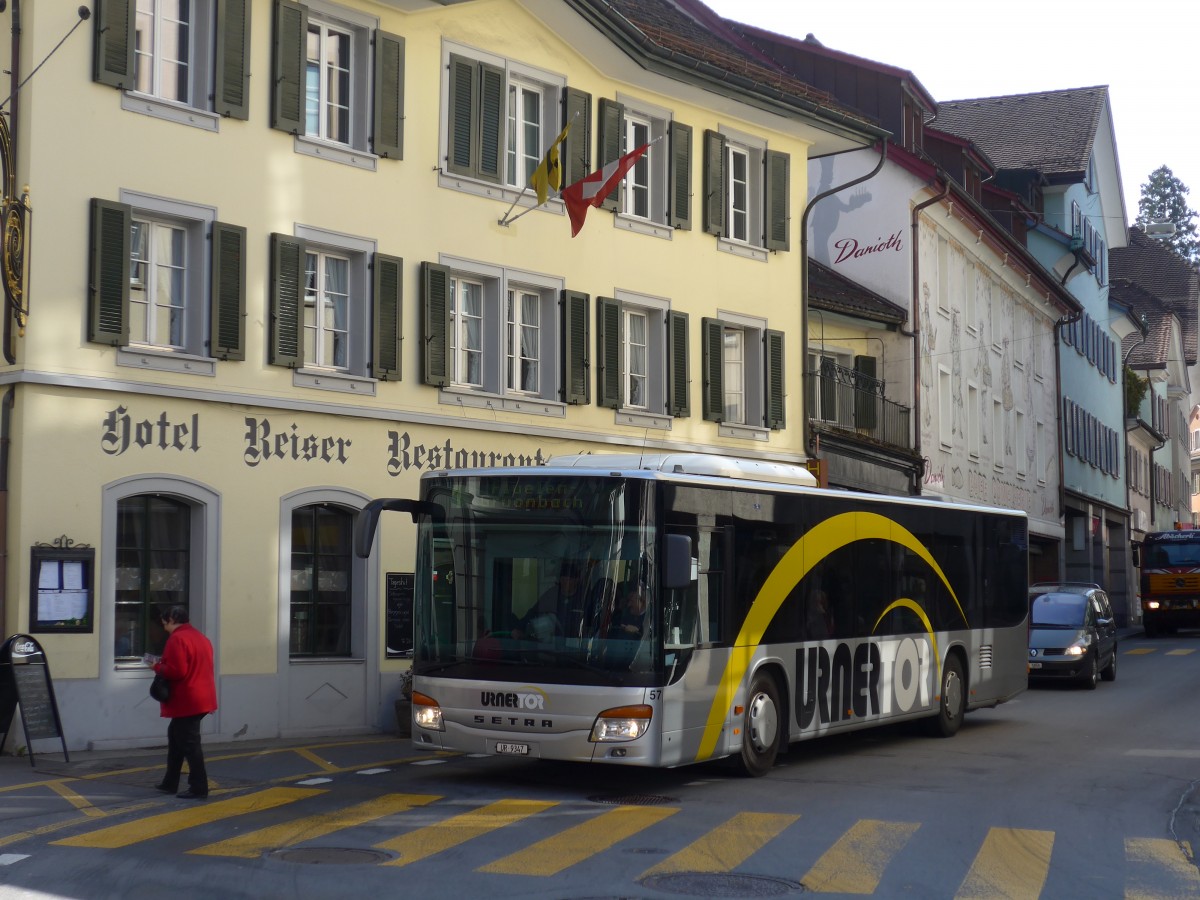 (159'293) - AAGU Altdorf - Nr. 57/UR 9347 - Setra am 18. Mrz 2015 in Altdorf, Telldenkmal