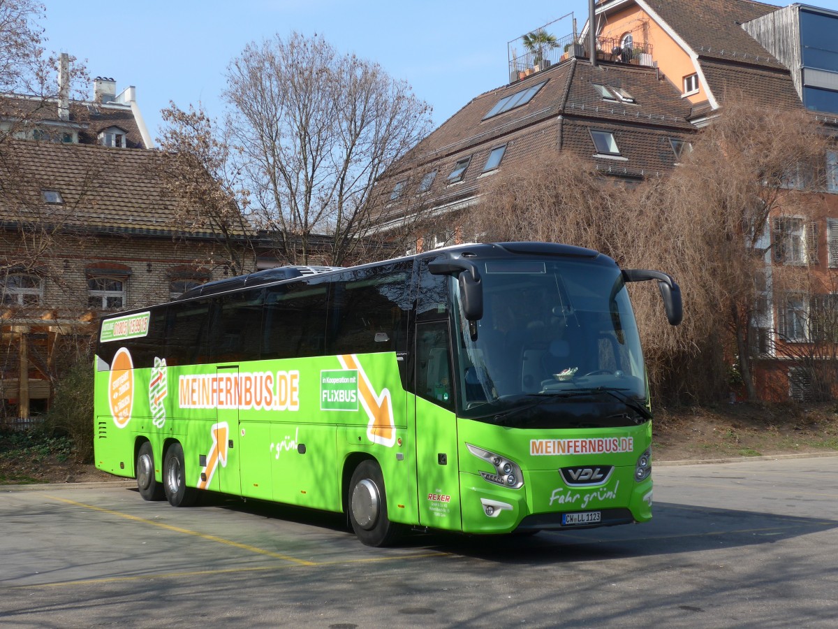 (159'353) - Aus Deutschland: Rexer, Calw - CW-LL 1123 - VDL am 18. Mrz 2015 in Zrich, Sihlquai