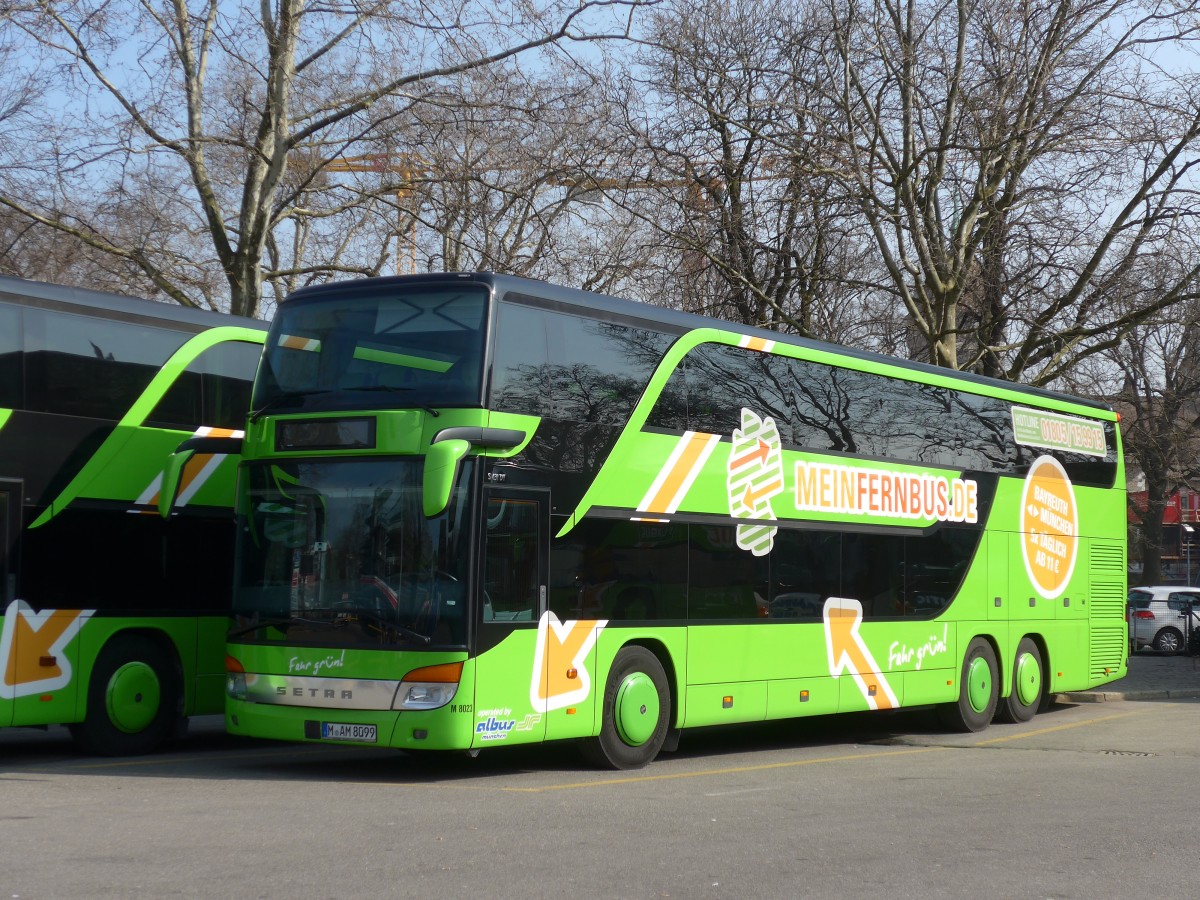 (159'357) - Aus Deutschland: Albus, Mnchen - Nr. M8023/M-AM 8099 - Setra am 18. Mrz 2015 in Zrich, Sihlquai