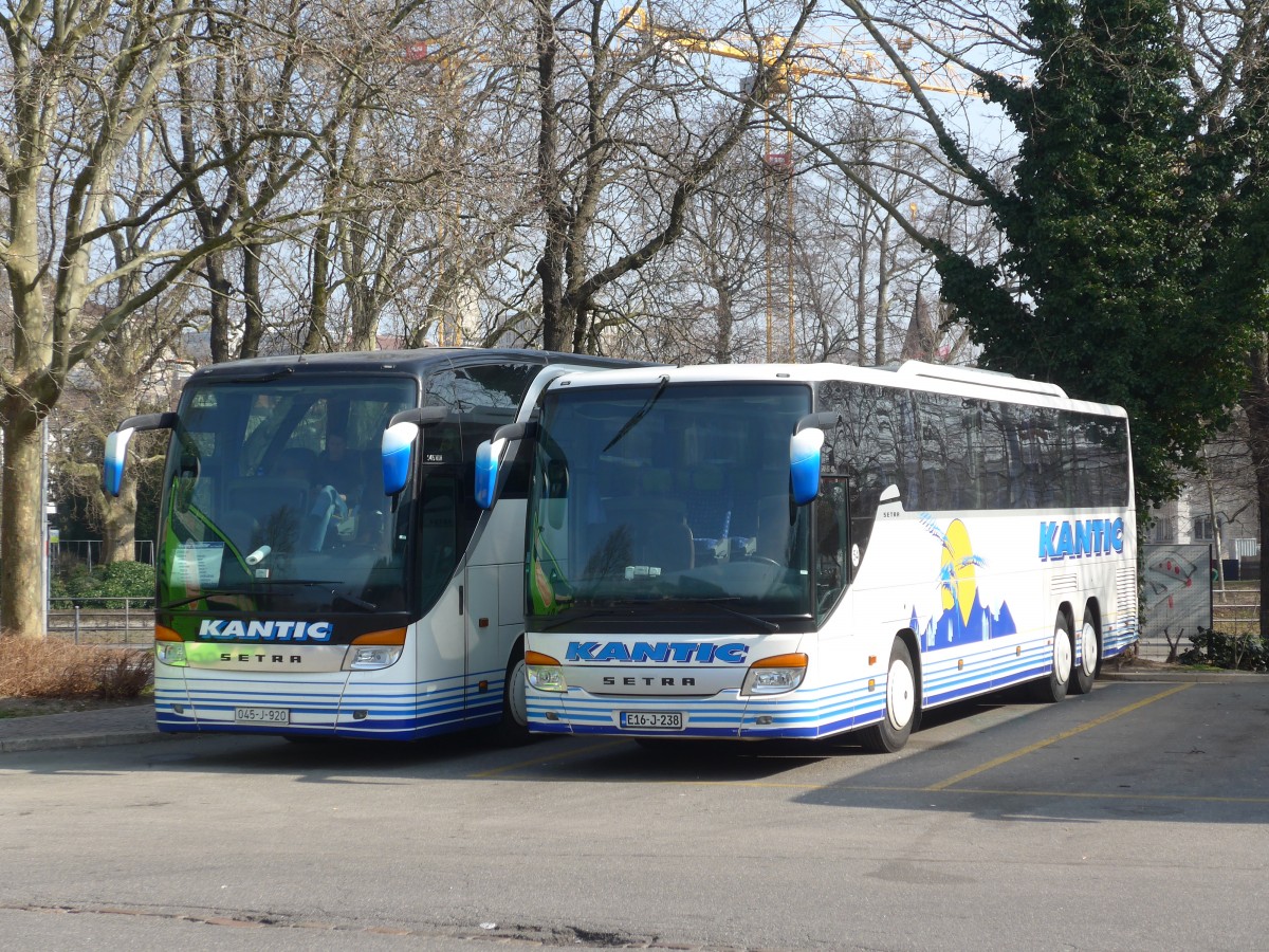 (159'358) - Aus Bosnien&Herzegowina: Kantic, Tesanj - E16-J-238 - Setra am 18. Mrz 2015 in Zrich, Sihlquai