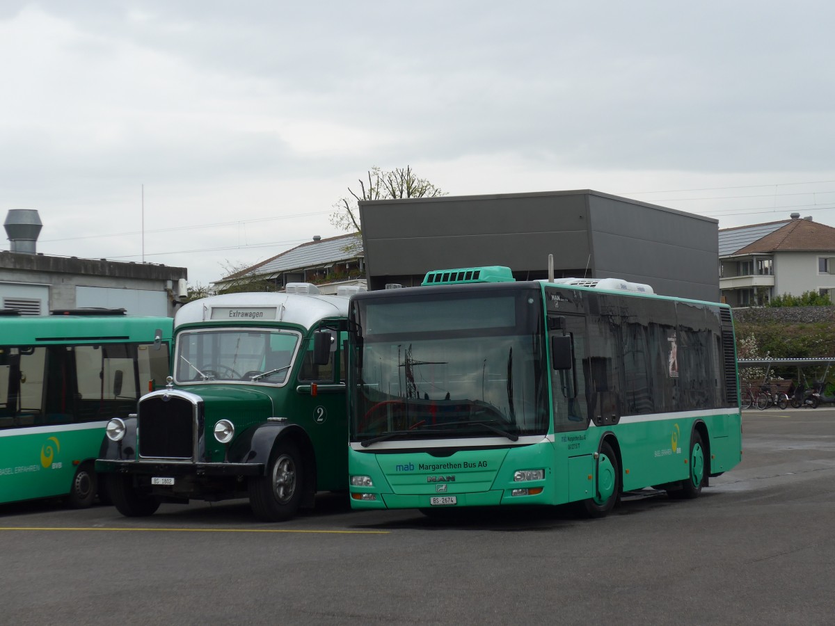 (159'761) - MAB Basel - Nr. 34/BS 2674 - MAN am 11. April 2015 in Basel, Garage Rankstrasse