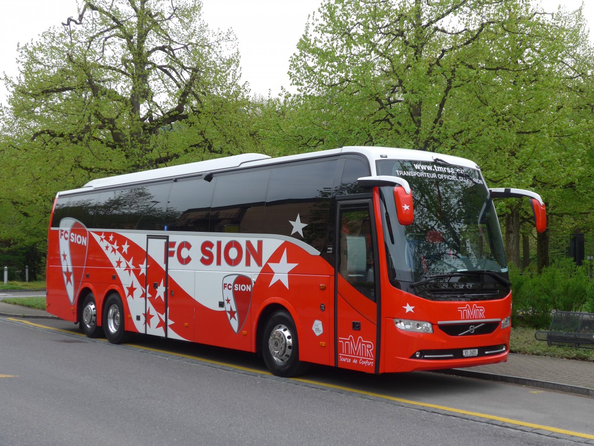 (159'955) - TMR Martigny - VS 1455 - Volvo am 25. April 2015 in Thun, Hotel Seepark