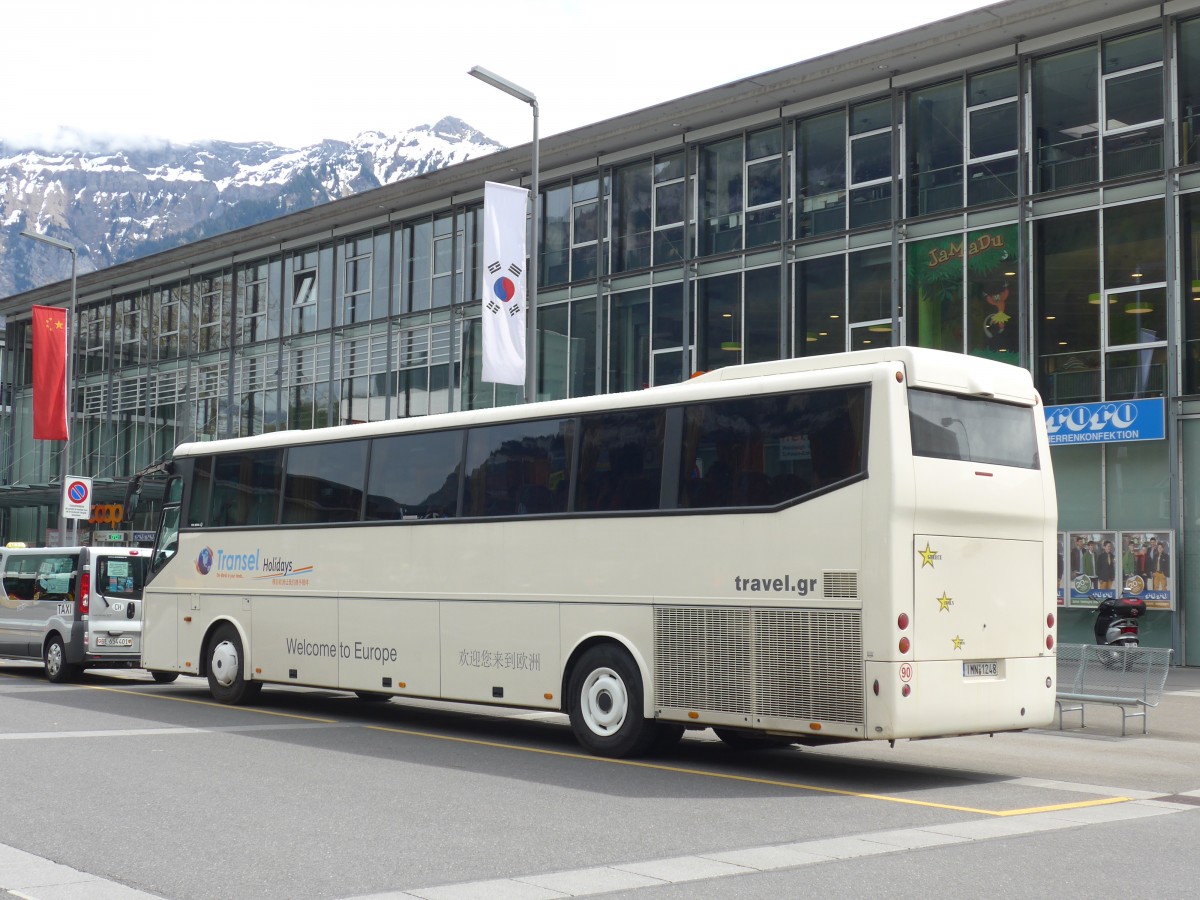 (160'074) - Aus Griechenland: Transel, Athen - IMN-1248 - Bova am 26. April 2015 beim Bahnhof Interlaken Ost