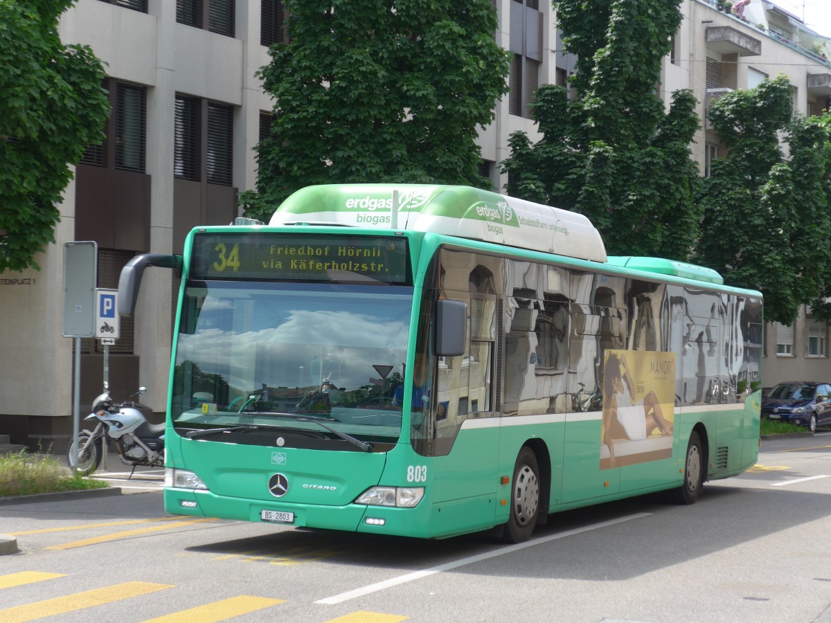 (160'549) - BVB Basel - Nr. 803/BS 2803 - Mercedes am 17. Mai 2015 in Basel, Wettsteinplatz