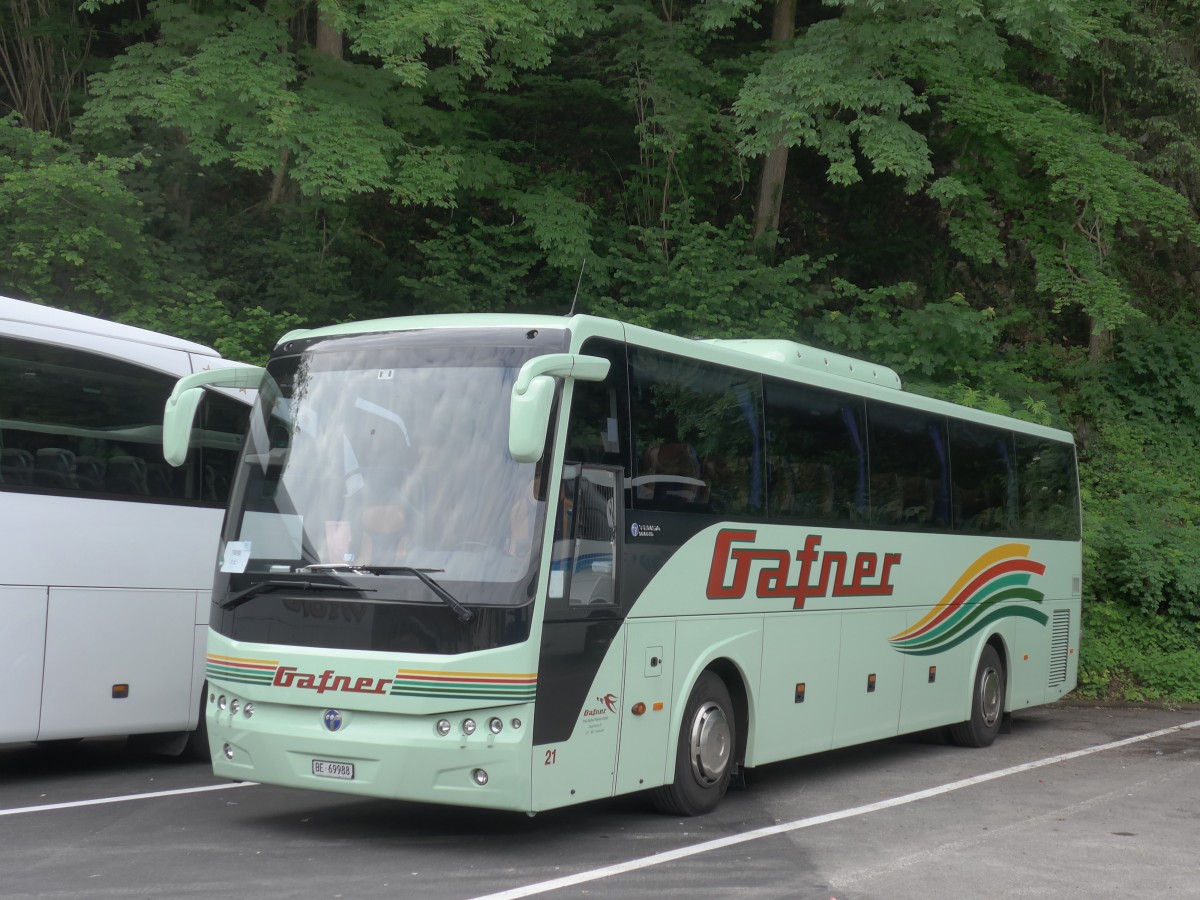 (160'965) - Gafner, Thun - Nr. 21/BE 69'988 - Temsa am 25. Mai 2015 in Interlaken, Waldeggstrasse