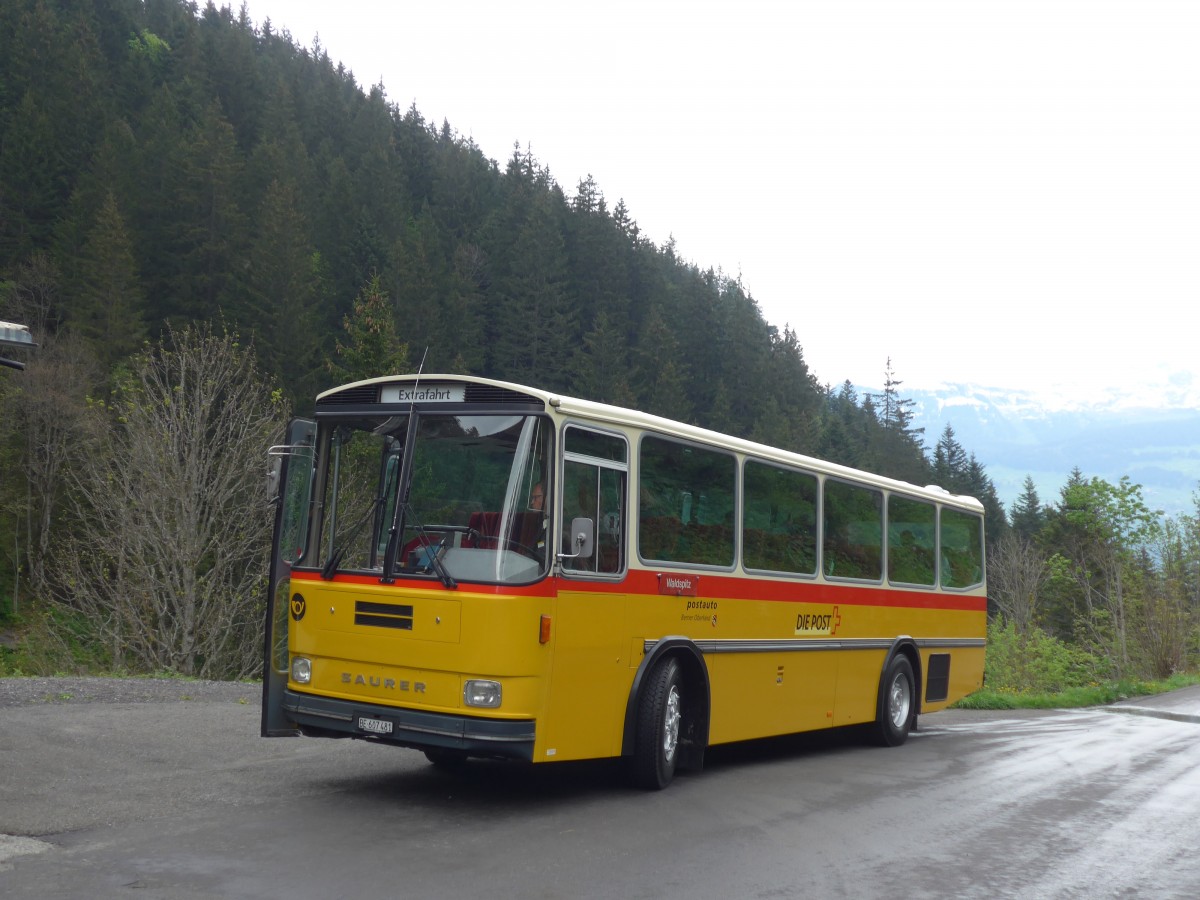 (160'996) - AVG Meiringen - Nr. 74/BE 607'481 - Saurer/R&J (ex PostAuto Berner Oberland; ex P 24'357) am 25. Mai 2015 in Kaltenbrunnen