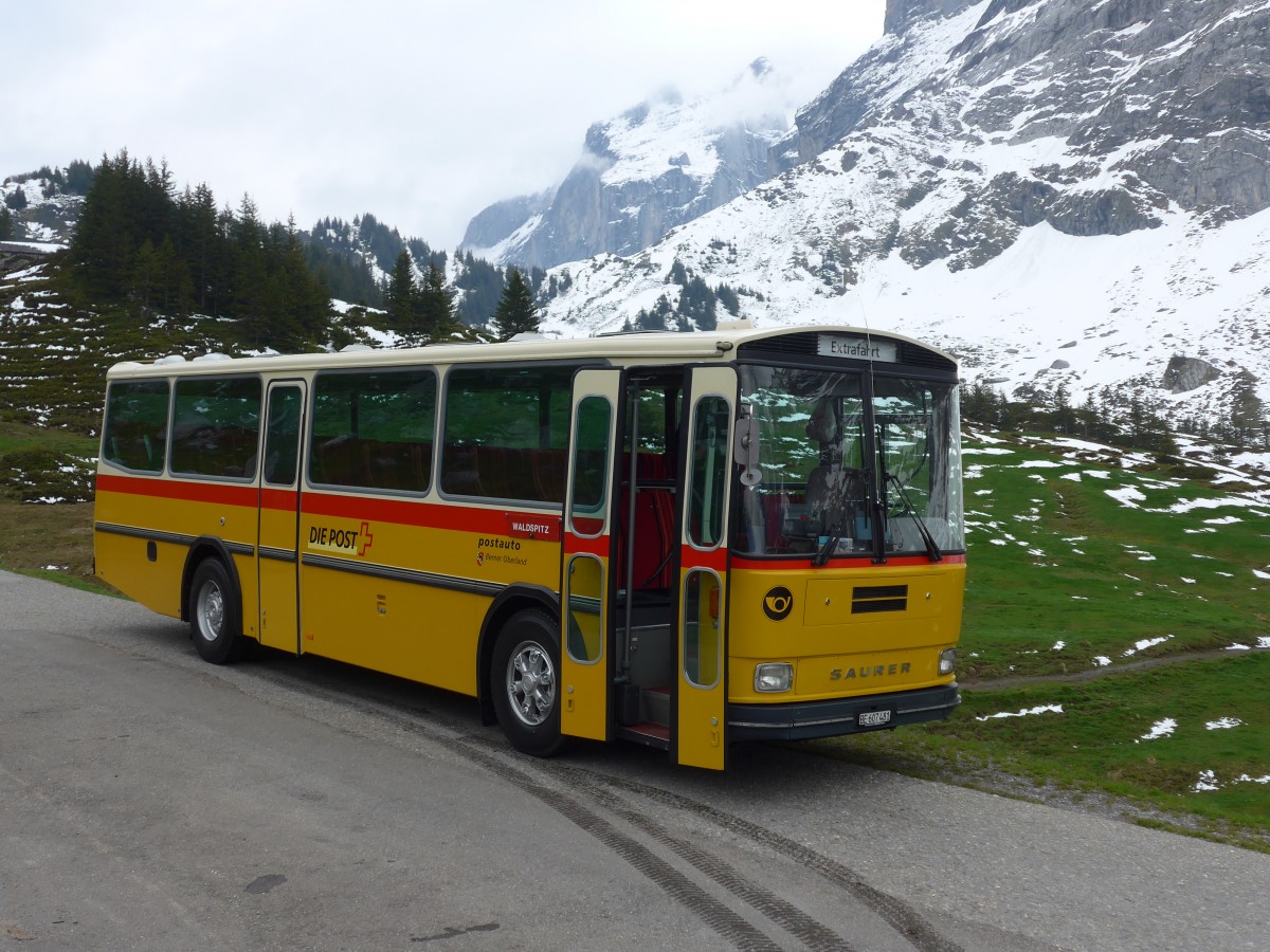 (161'009) - AVG Meiringen - Nr. 74/BE 607'481 - Saurer/R&J (ex PostAuto Berner Oberland; ex P 24'357) am 25. Mai 2015 in Grindelwald, Oberer Lauchbhl