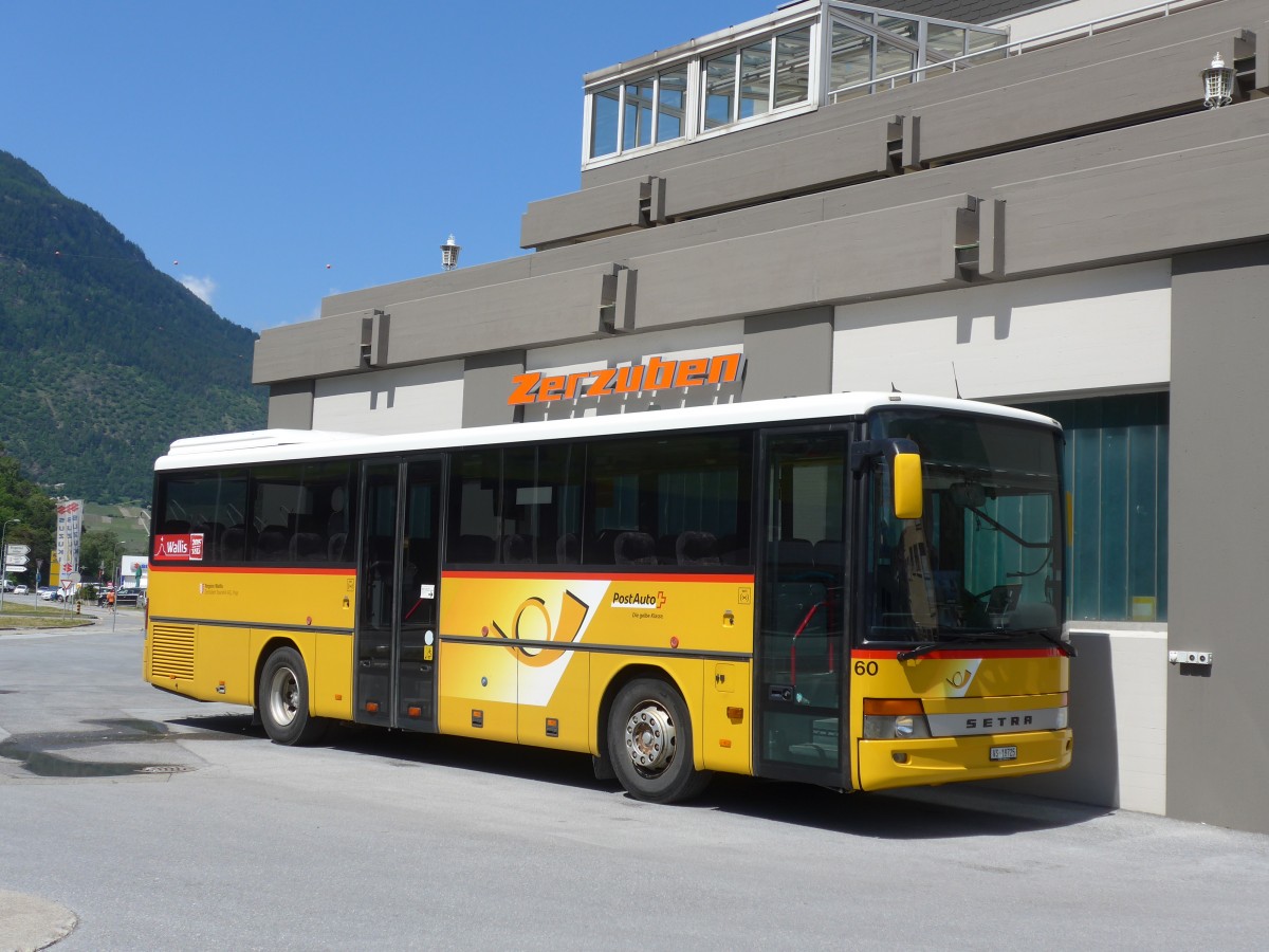 (161'109) - Zerzuben, Visp-Eyholz - Nr. 60/VS 18'725 - Setra am 27. Mai 2015 in Eyholz, Garage