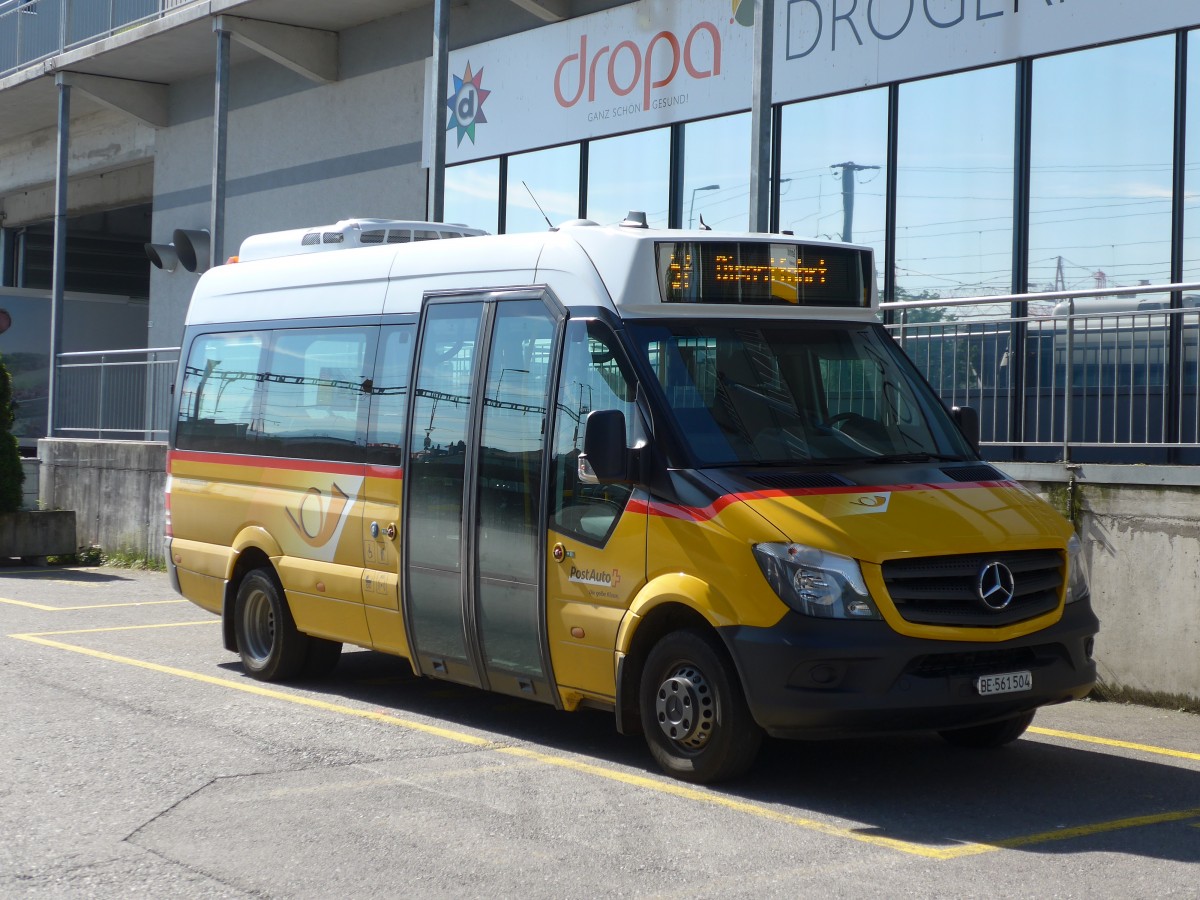 (161'245) - Ldi, Uetendorf - BE 561'504 - Mercedes am 28. Mai 2015 beim Bahnhof Uetendorf