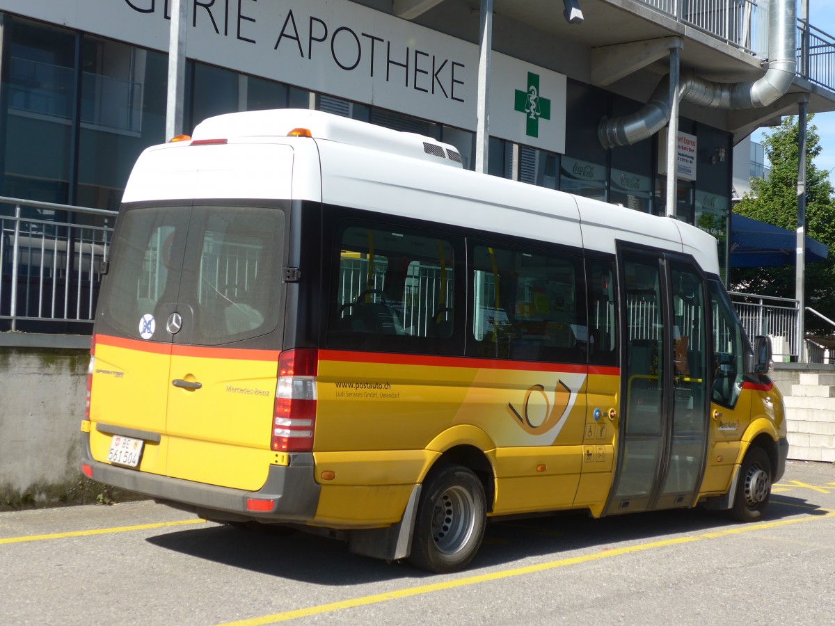 (161'246) - Ldi, Uetendorf - BE 561'504 - Mercedes am 28. Mai 2015 beim Bahnhof Uetendorf