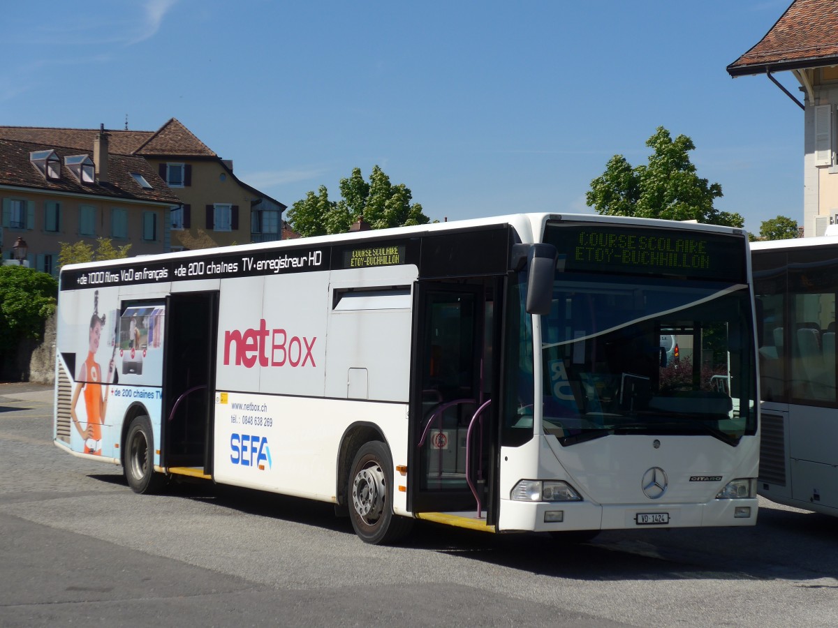 (161'377) - ARCC Aubonne - VD 1424 - Mercedes (ex Nr. 11) am 28. Mai 2015 in Aubonne, Garage