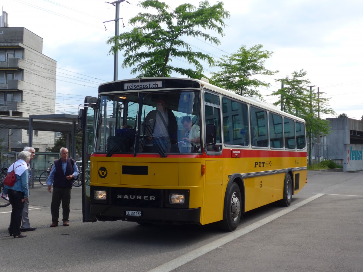 (161'445) - Bernair, Mnsingen - BE 651'182 - Saurer/Tscher (ex Schebath, Lauerz; ex Albin, Fllanden; ex Heim, Flums) am 30. Mai 2015 in Bern, Wankdorf