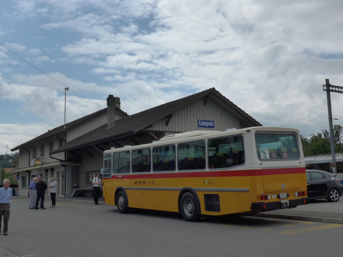 (161'473) - Bernair, Mnsingen - BE 651'182 - Saurer/Tscher (ex Schebath, Lauerz; ex Albin, Fllanden; ex Heim, Flums) am 30. Mai 2015 beim Bahnhof Laupen