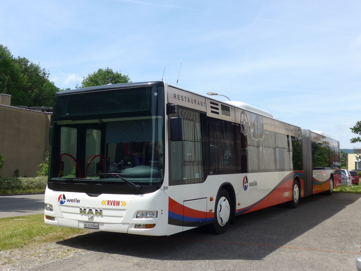 (161'585) - Twerenbold, Baden - Nr. 306/AG 459'046 - MAN am 31. Mai 2015 in Rtihof, Carterminal