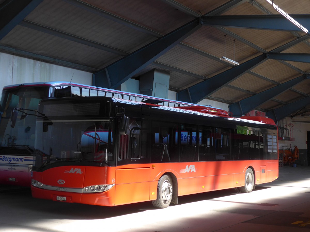 (161'949) - AFA Adelboden - Nr. 91/BE 26'704 - Solaris am 7. Juni 2015 im Autobahnhof Adelboden